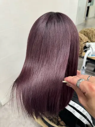 カラー レイヤーカット/ 艶カラー/山内一暉のヘアスタイル