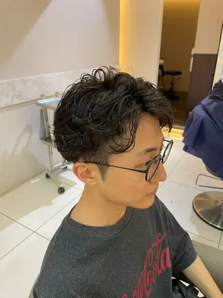 ショート パーマ メンズカット∕パーマ ∕縮毛矯正∕廣井永輝のヘアスタイル