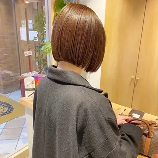 ショート カラー 🤎ケアブリーチ/ カット/酸スト🤎のヘアスタイル