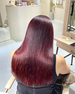 セミロング カラー 【haire】ヘアリ ー🎀mitsukiのヘアスタイル