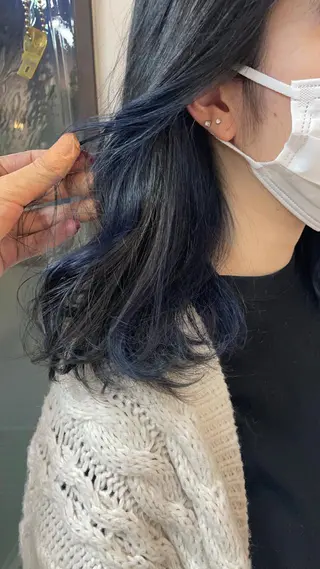 セミロング レイヤーカット/ 透明感カラーmikuのヘアスタイル