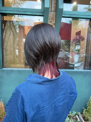 ショート カラー ヤマグチ リョウのヘアスタイル