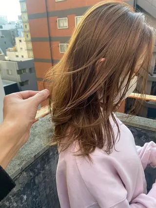 セミロング 西尾 隆介のヘアスタイル