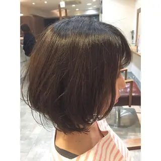 ショート カラー 透明感/ 美髪矯正/田中恭のヘアスタイル