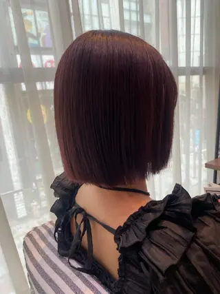 ミディアム カラー 荻原 心愛のヘアスタイル