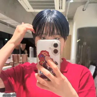 ショート カラー ROMMY.所属・ナギサ/本厚木/ ボブ/ミディアム🤍のヘアスタイル