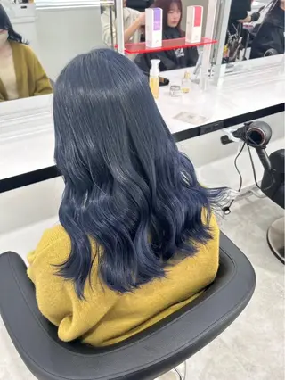 ロング カラー メンズ 奥冨 歩乃佳のヘアスタイル