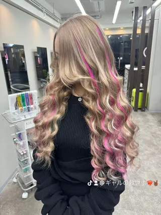 ロング カラー 新越谷ハイトーン/ 透明感カラー/ryuのヘアスタイル