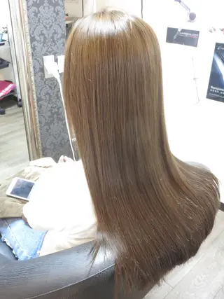 ロング カラー 東風上 亮介のヘアスタイル