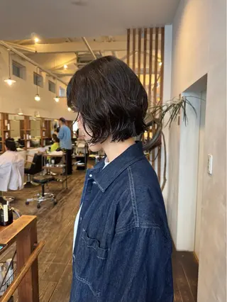 ミディアム MOK大阪梅田店 Asahiのヘアスタイル