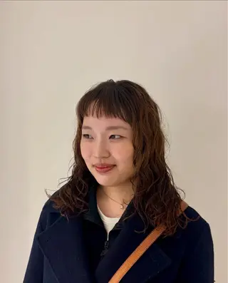 セミロング パーマ パーマ 🌀リリアのヘアスタイル