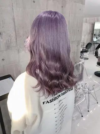 セミロング カラー ヘアアレンジ 💕ブリーチ/ヘアメ 🎀YUUKAのヘアスタイル