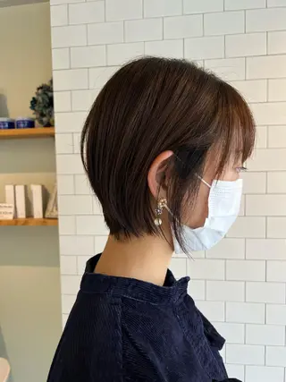 ショート ぱつボブ/ ショート/YUKIのヘアスタイル