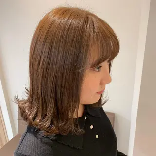 ミディアム 👑満足度1000% 重村　春奈👑のヘアスタイル