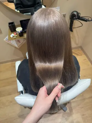 ロング 黒島優香🦋 /縮毛矯正/髪質改善のヘアスタイル