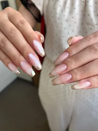 ネイル Ray. ちゅるん系ニュアンスのネイルデザイン