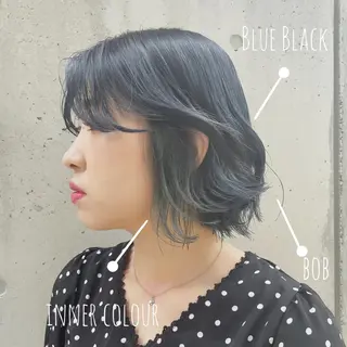 ミディアム ブリーチカラー特化 碇　英朗のヘアスタイル