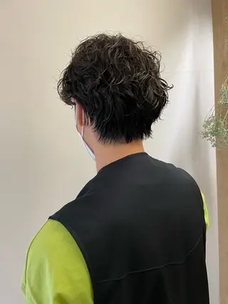 パーマ メンズ 暖色カラー/似合わせ カット/名古屋/辻のヘアスタイル