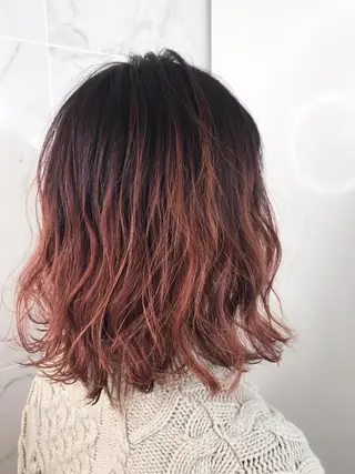 ミディアム カラー ヘアアレンジ 今井 由佳のヘアスタイル