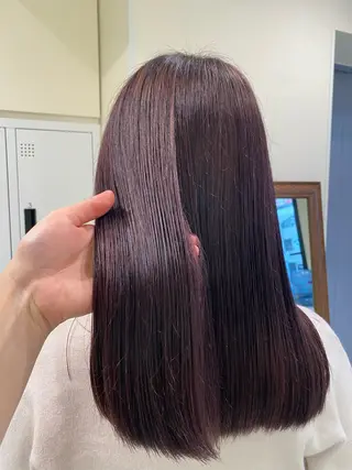 セミロング カラー 暖色カラー /ヘアアレンジ/花鈴のヘアスタイル