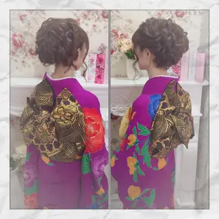 ロング ヘアセット/着付け 𓇼 松本 夏美𓇼のヘアスタイル