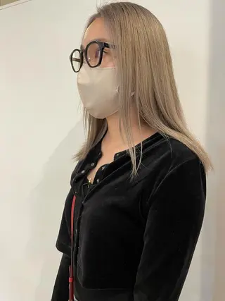 ミディアム カラー 佐藤 永夏のヘアスタイル