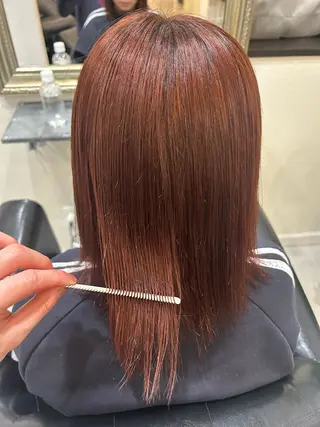 ショート ケアブリーチ/透明感 ピンクカラー/ふうとのヘアスタイル