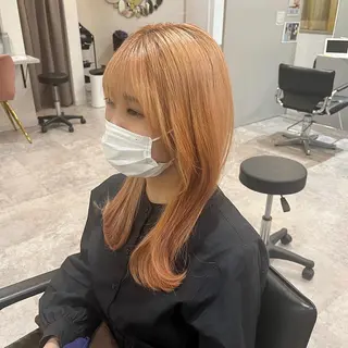 ロング カラー 吉田 美優のヘアスタイル