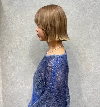 ミディアム Daisy🎀透け感 カラー🎀JUNAのヘアスタイル