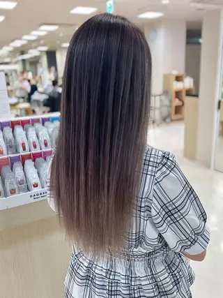 セミロング カラー 銀座/ハイライト特化 🌿ブリーチ/片山のヘアスタイル