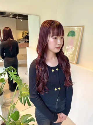 ロング カラー 髪質改善スペシャリス ト長尾勇弥/梅田中津のヘアスタイル