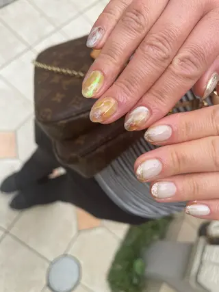 ロング カラー ヘアアレンジ キッズ ネイル マツエク・マツパ アイブロウ 福田 加奈のネイルデザイン