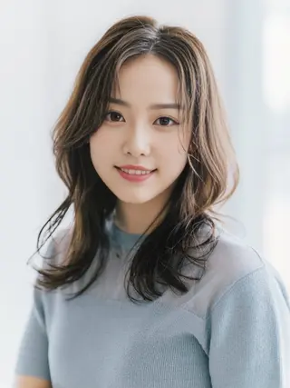 ミディアム 志賀 大倫のヘアスタイル