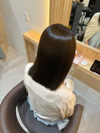 ミディアム attrait南堀江所属・KAISEI髪質改善 /縮毛矯正のヘアスタイル