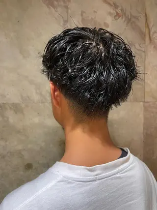 パーマ メンズ ヘッドスパ/カラー 葉月のヘアスタイル