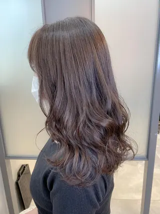 セミロング カラー SALOWIN神戸三宮East店所属・【透明感、艶髪】西村 有司のヘアスタイル