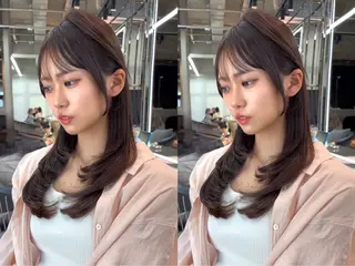 ミディアム カラー 【美髪矯正】 吉村　清志のヘアスタイル