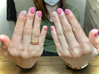 ネイル うる艶/透明感 Rirashaのネイルデザイン