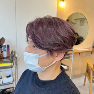 ショート カラー メンズ silo中野所属・あくつ べんのヘアスタイル