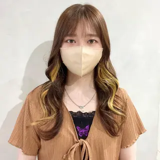 ロング カラー 🤍髪質改善➕透明感 カラー🤍川上葵のヘアスタイル