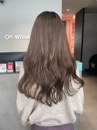ロング カラー 韓国風モテヘア 🇰🇷aki♡のヘアスタイル