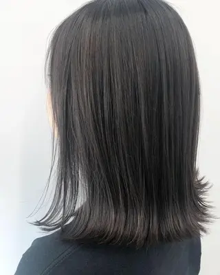 セミロング 🌟髪質改善ケアカラ ー美髪縮毛矯正y🌟のヘアスタイル