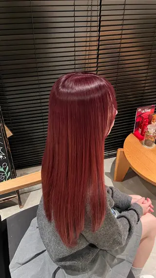 ロング カラー 田中 美月 / ハイトーンカラーのヘアスタイル