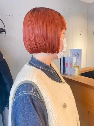 ミディアム カラー ZOA classic hair所属・東 みのりのヘアスタイル