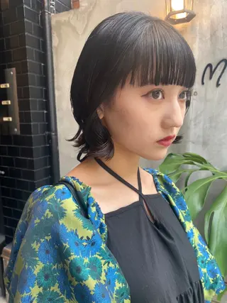 ミディアム 🌷ラベンダーピンク 顔まわり🌷ねいろのヘアスタイル