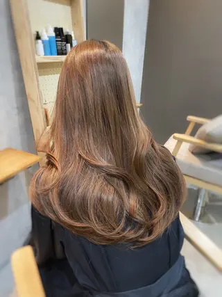 ロング カラー 中村 ひなたのヘアスタイル