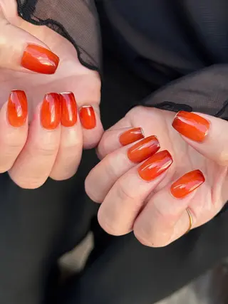 ネイル なんば堀江/育爪施術 ニュアンス✻Kaphのネイルデザイン