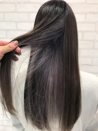 ロング カラー 中川 拓弥のヘアスタイル