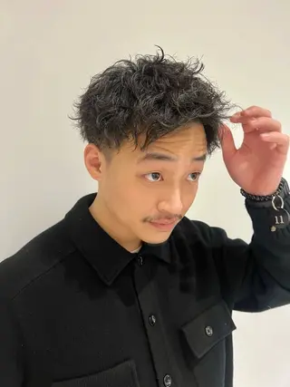 パーマ メンズ 宮永 智香のヘアスタイル