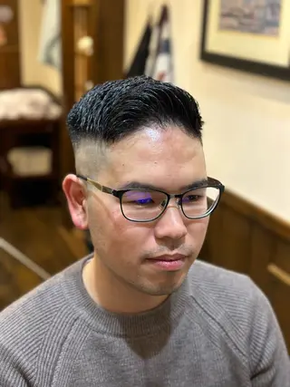 ショート パーマ メンズ 七澤 颯太のヘアスタイル